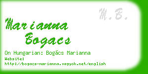 marianna bogacs business card