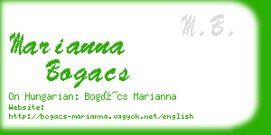 marianna bogacs business card